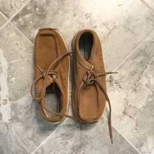 Tan suede shoes